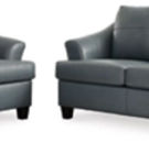 Signature Design by Ashley Genoa Sofa and Loveseat-Steel