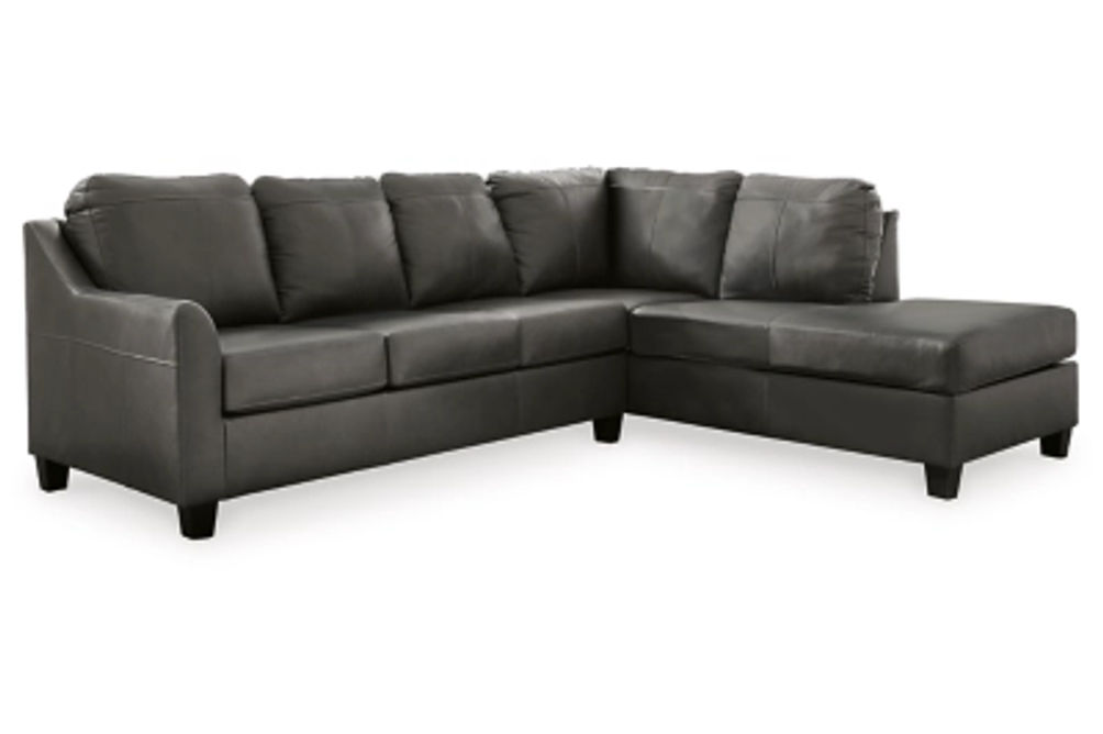 Signature Design by Ashley Valderno 2-Piece Sectional with Chaise-Fog