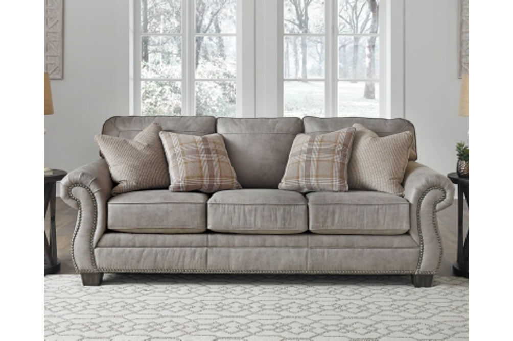 Signature Design by Ashley Olsberg Sofa, Loveseat and Recliner-Steel