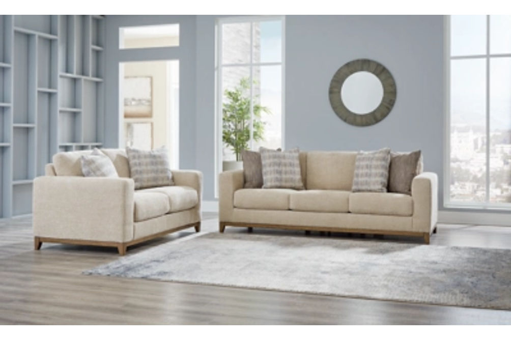 Signature Design by Ashley Parklynn Sofa and Loveseat-Desert