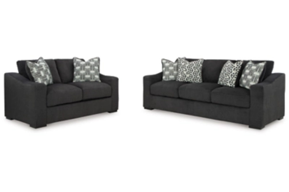 Benchcraft Wryenlynn Sofa and Loveseat-Onyx