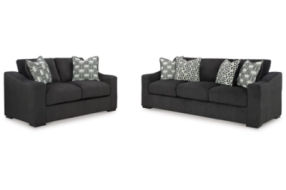 Benchcraft Wryenlynn Sofa and Loveseat-Onyx