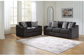 Benchcraft Wryenlynn Sofa and Loveseat-Onyx