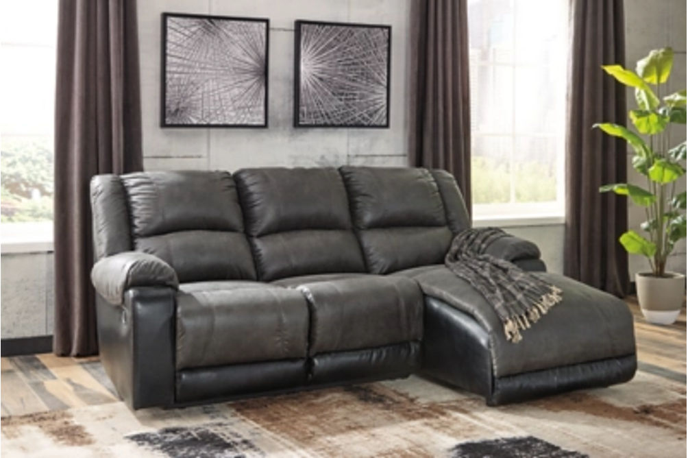 Signature Design by Ashley Nantahala 3-Piece Reclining Sectional with Chaise
