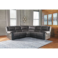 Signature Design by Ashley Nantahala 5-Piece Reclining Sectional-Slate