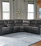 Signature Design by Ashley Nantahala 6-Piece Reclining Sectional-Slate