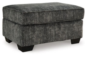 Signature Design by Ashley Lonoke Oversized Chair and Ottoman-Gunmetal