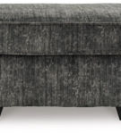 Signature Design by Ashley Lonoke Oversized Chair and Ottoman-Gunmetal