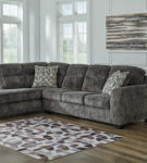 Signature Design by Ashley Lonoke 2-Piece Sectional with Chaise-Gunmetal