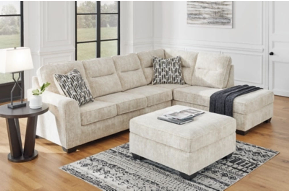 Signature Design by Ashley Lonoke 2-Piece Sectional with Chaise and Ottoman