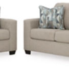 Signature Design by Ashley Deltona Sofa and Loveseat-Parchment