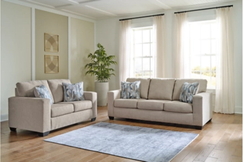 Signature Design by Ashley Deltona Sofa and Loveseat-Parchment