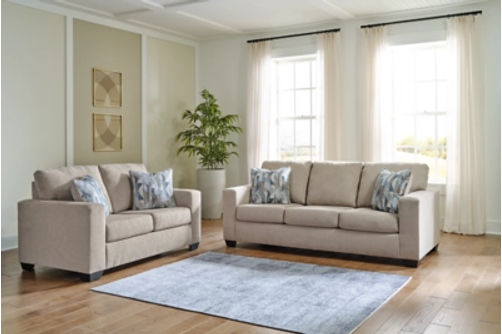 Signature Design by Ashley Deltona Sofa and Loveseat-Parchment