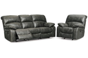 Signature Design by Ashley Dunwell Power Reclining Sofa with Power Recliner