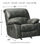 Signature Design by Ashley Dunwell Power Reclining Sofa with Power Recliner