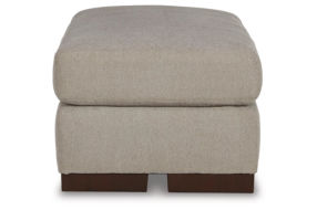 Signature Design by Ashley Maggie Oversized Chair and Ottoman-Flax