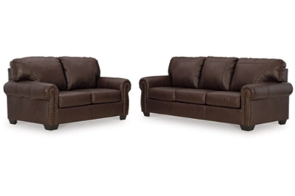 Signature Design by Ashley Colleton Sofa and Loveseat-Dark Brown