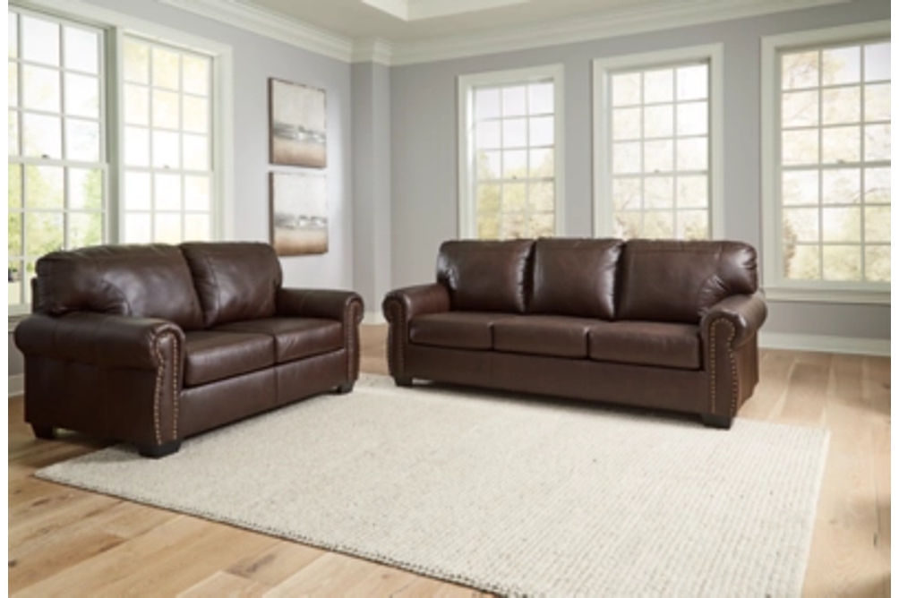 Signature Design by Ashley Colleton Sofa and Loveseat-Dark Brown