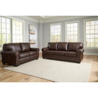 Signature Design by Ashley Colleton Sofa and Loveseat-Dark Brown