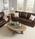 Signature Design by Ashley Colleton Sofa and Loveseat-Dark Brown