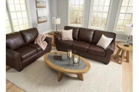 Signature Design by Ashley Colleton Sofa and Loveseat-Dark Brown