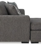 Signature Design by Ashley Gardiner Sofa Chaise and Ottoman-Pewter