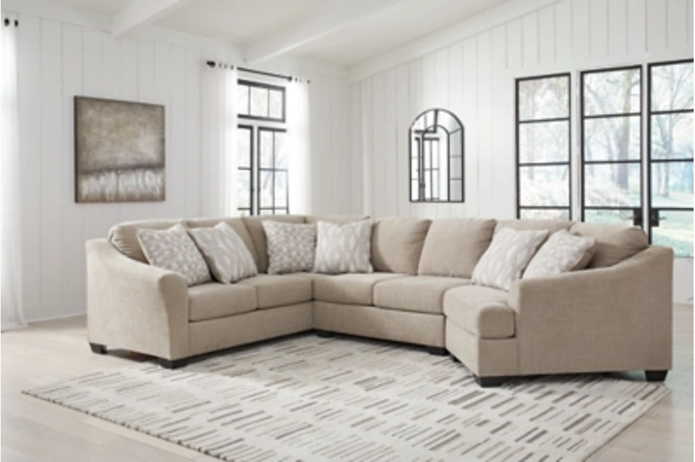 Signature Design by Ashley Brogan Bay 3-Piece Sectional with Cuddler-Cork