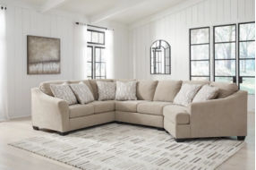 Signature Design by Ashley Brogan Bay 3-Piece Sectional with Cuddler-Cork