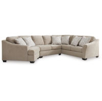 Signature Design by Ashley Brogan Bay 3-Piece Sectional with Cuddler-Cork