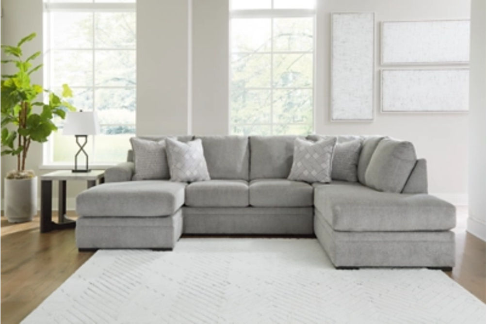 Signature Design by Ashley Casselbury 2-Piece Sectional with Chaise-Cement