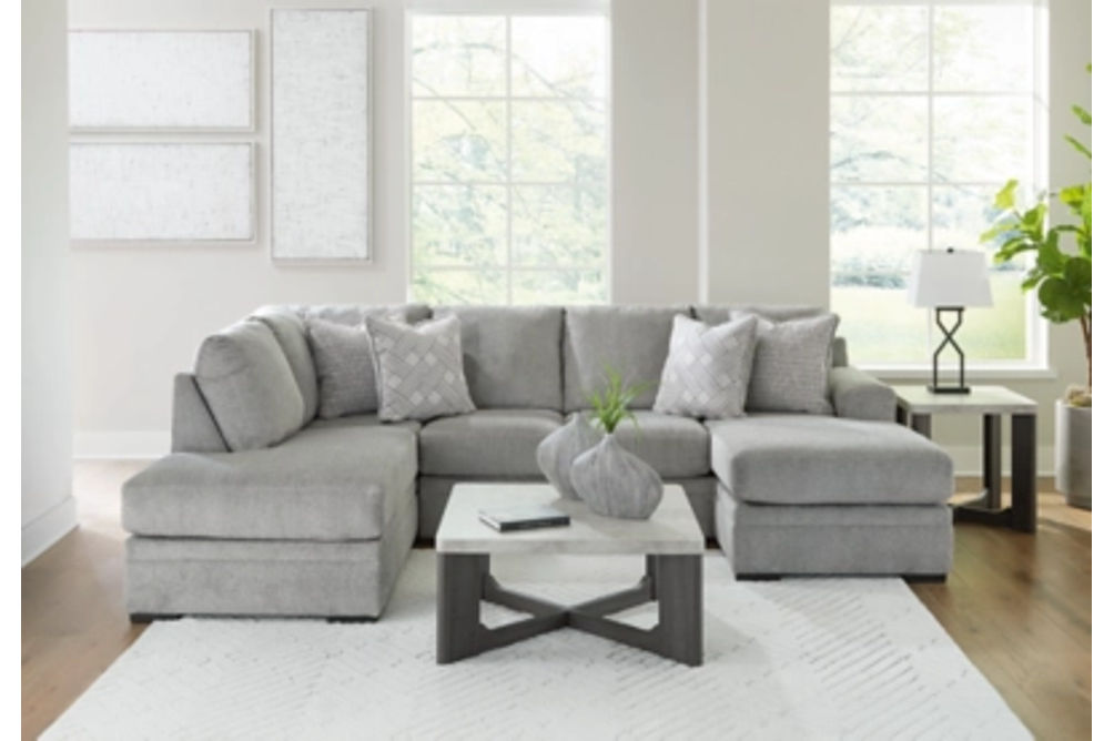 Signature Design by Ashley Casselbury 2-Piece Sectional with Chaise-Cement