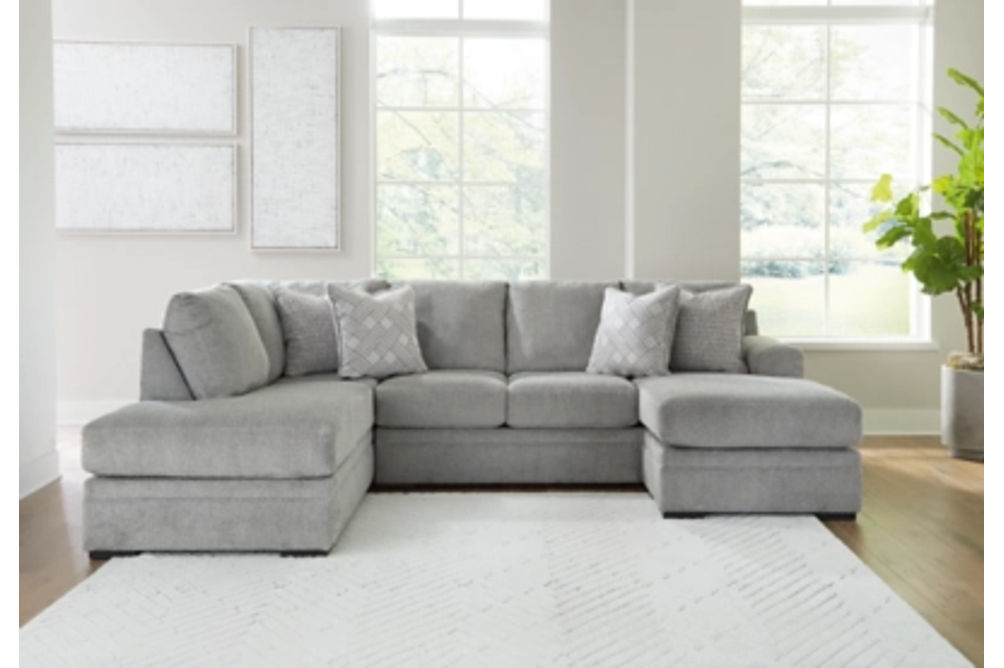 Signature Design by Ashley Casselbury 2-Piece Sectional with Chaise-Cement