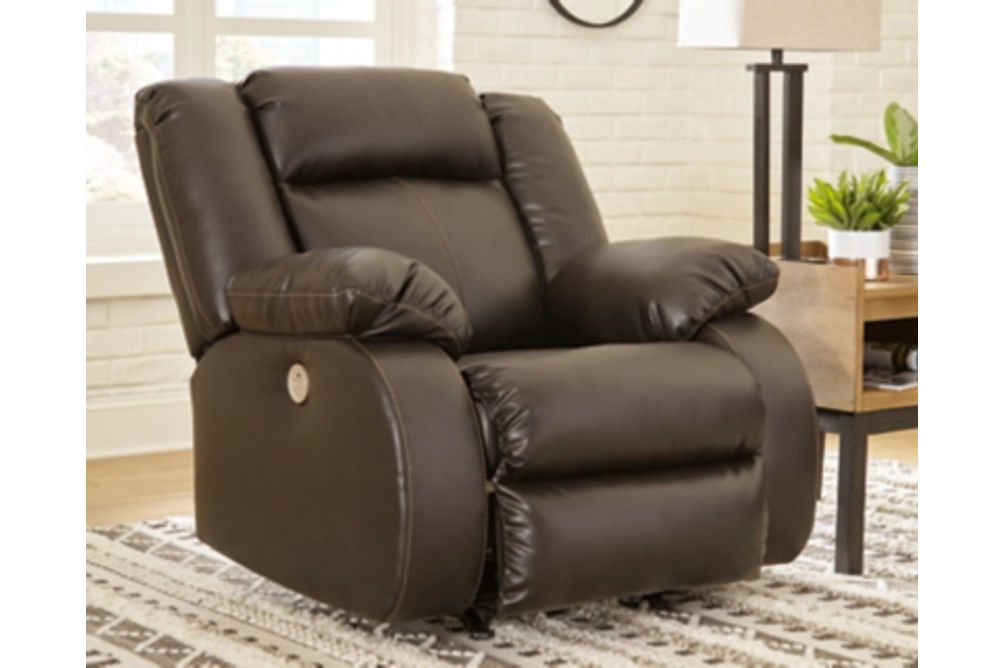 Signature Design by Ashley Denoron Power Recliner-Chocolate