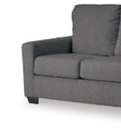 Signature Design by Ashley Rannis Full Sofa Sleeper and Recliner-Pewter