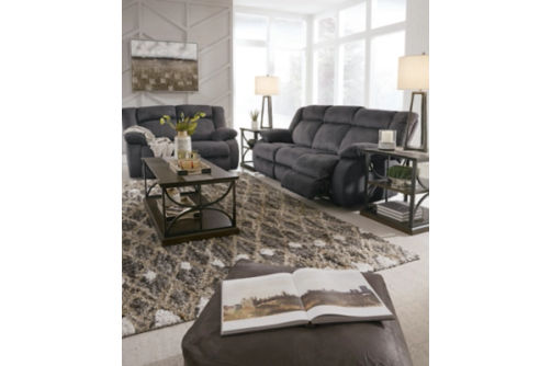 Signature Design by Ashley Burkner Reclining Sofa and Loveseat-Marine