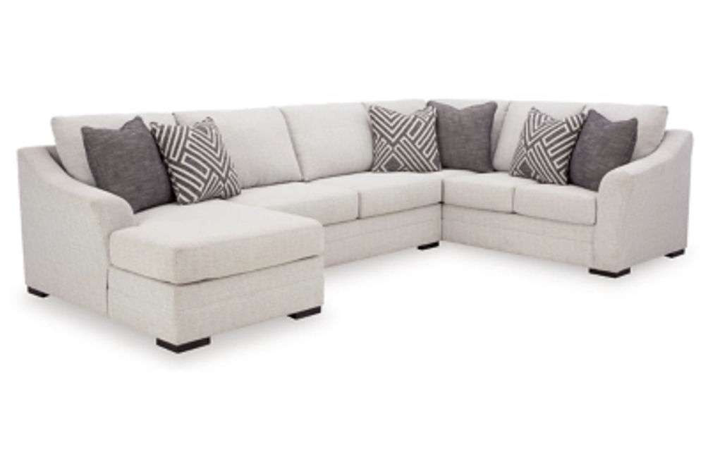 Benchcraft Koralynn 3-Piece Sectional with Chaise-Stone