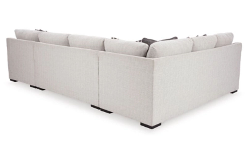 Benchcraft Koralynn 3-Piece Sectional with Chaise-Stone