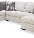 Benchcraft Koralynn 3-Piece Sectional with Chaise-Stone