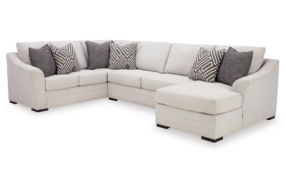 Benchcraft Koralynn 3-Piece Sectional with Chaise-Stone