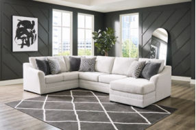 Benchcraft Koralynn 3-Piece Sectional with Chaise-Stone