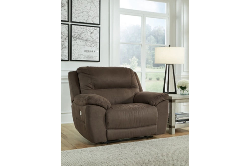 Signature Design by Ashley Next-Gen Gaucho Oversized Power Recliner-Espresso