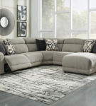 Colleyville 5-Piece Power Reclining Sectional with Chaise-Stone