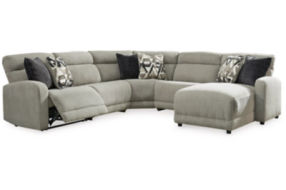 Colleyville 5-Piece Power Reclining Sectional with Chaise-Stone