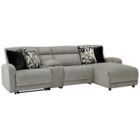 Colleyville 4-Piece Power Reclining Sectional with Chaise-Stone