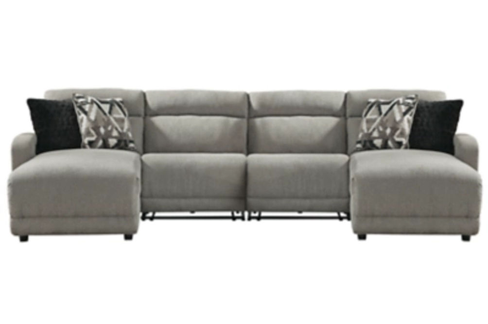 Colleyville 4-Piece Power Reclining Sectional with Chaise-Stone