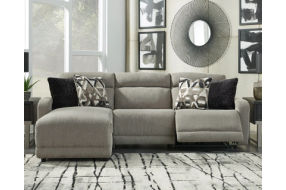 Colleyville 3-Piece Power Reclining Sectional with Chaise-Stone
