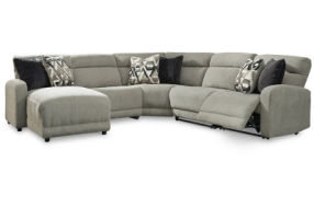 Colleyville 5-Piece Power Reclining Sectional with Chaise-Stone