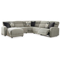 Colleyville 5-Piece Power Reclining Sectional with Chaise-Stone