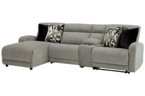 Colleyville 4-Piece Power Reclining Sectional with Chaise-Stone