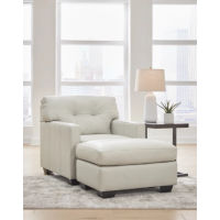 Signature Design by Ashley Belziani Oversized Chair and Ottoman-Coconut